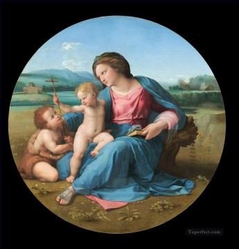 Raphael Painting - The Alba Madonna Renaissance master Raphael